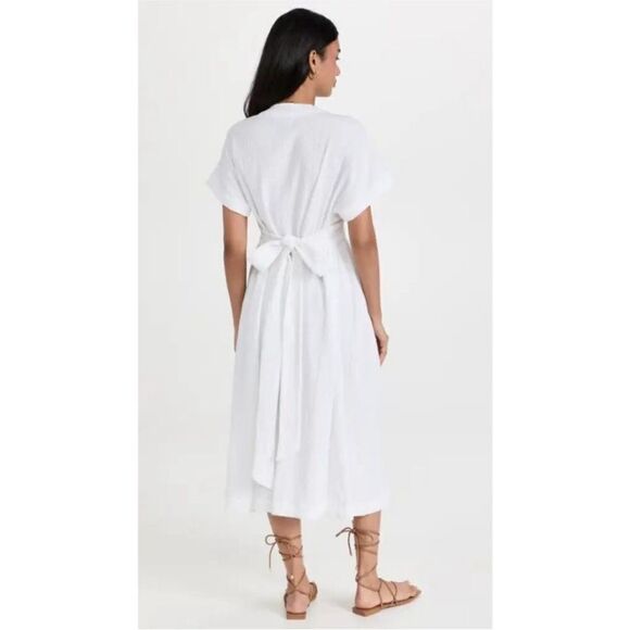 NWT Hatch The Carolina Maternity Dress in White Gauze Cotton - Picture 11 of 16